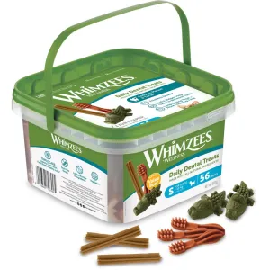 $10 OFF: Whimzees Variety Value Box Small Grain-Free Dental Dog Treats 56pc