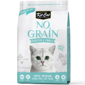 20% OFF FREE TREATS: Kit Cat No Grain Chicken & Turkey Grain-Free Dry Cat Food