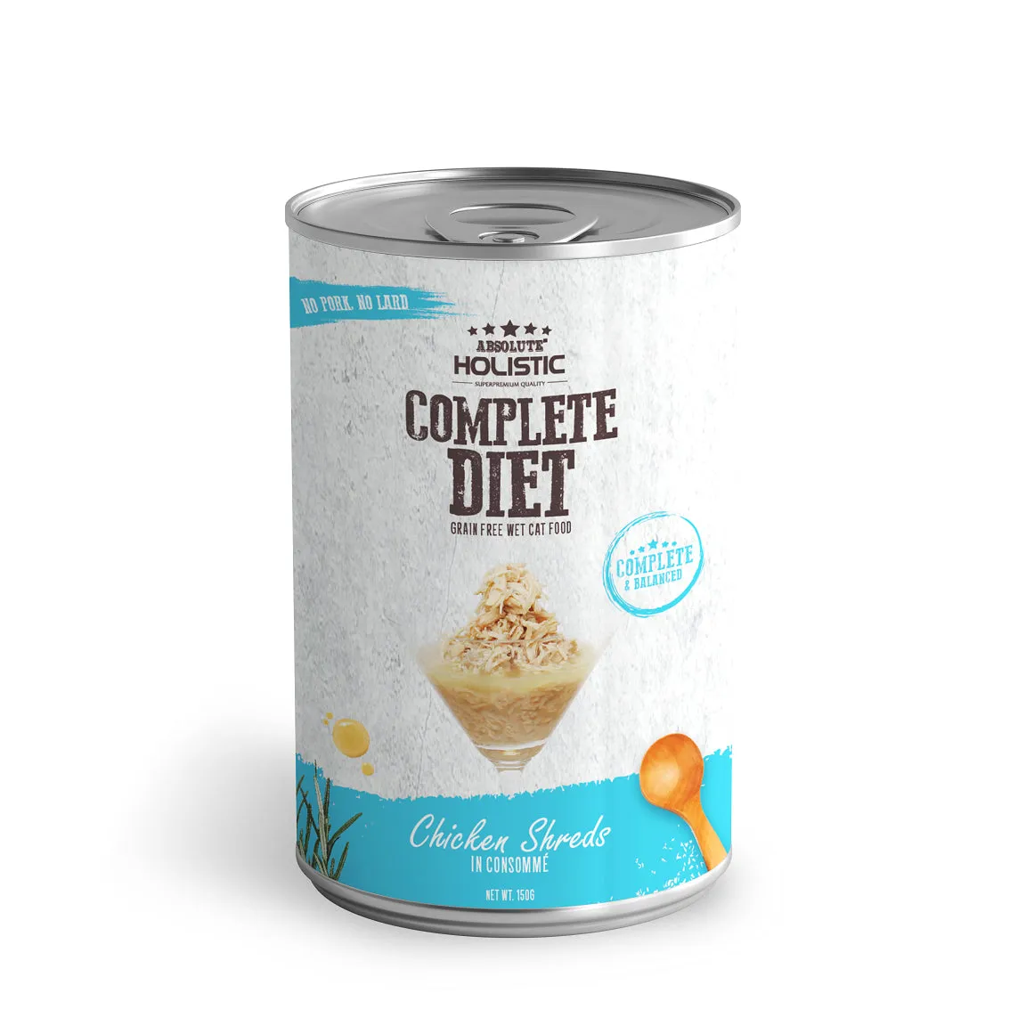 Absolute Holistic Complete Diet Cat Chicken Classic Wet Food 150g x 24