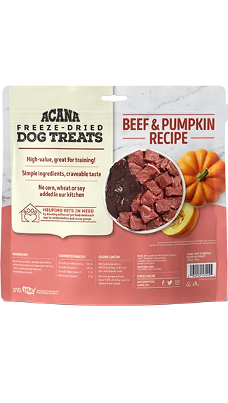 ACANA Singles Treats: Freeze-Dried Beef & Pumpkin Formula