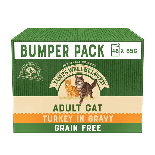 Adult Turkey In Gravy Grain Free Wet Cat Food Pouches