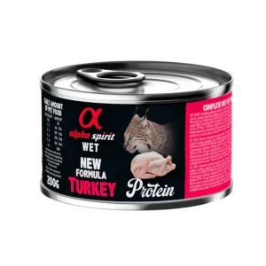 Alpha Spirit Turkey Wet Food for Cats