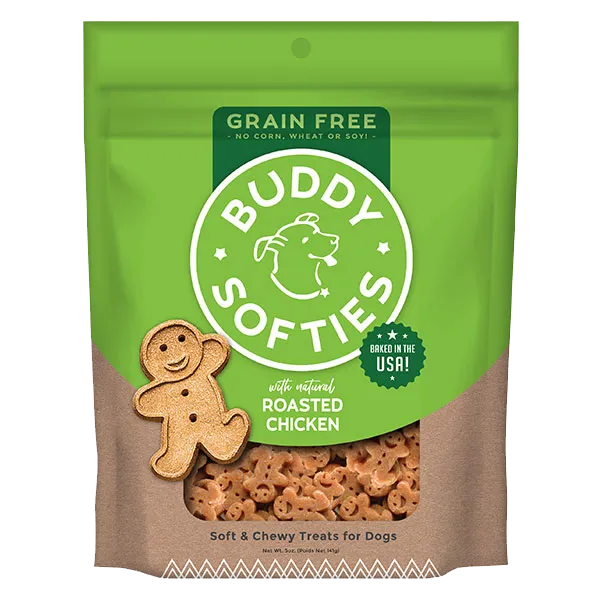 Buddy Biscuits Soft & Chewys Grain Free Roasted Chicken Treats 5 oz.