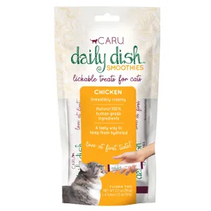 Caru Daily Dish Smoothie Chicken Flavor Lickable Treat for Cats