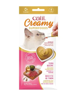 Catit Creamy Superfoods Tuna & Coconut Cat Treats - 4 Pack