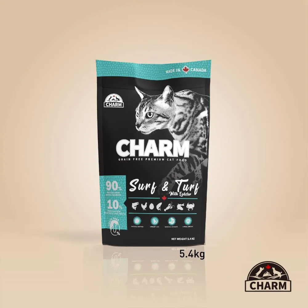 Charm Cat Surf & Turf With Lobster Grain Free Premium Food 5.4kg