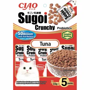 Ciao Sugoi Crunchy Tuna Flavor Plus Prebiotics Dry Cat Food 110g