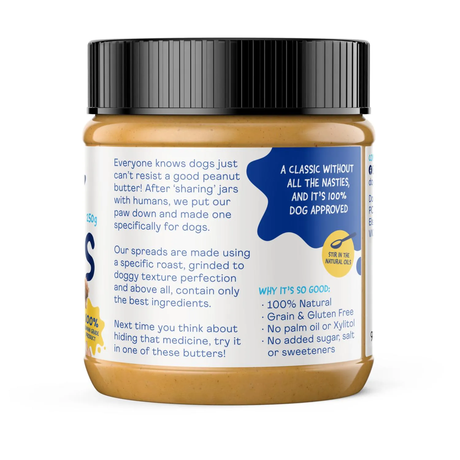 Doggylicious Original Doggy Peanut Butter 250g