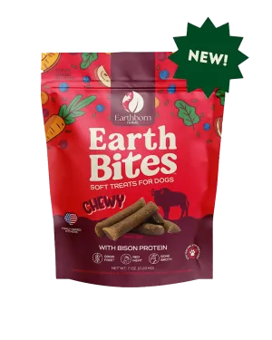 Earthborn Holistic EarthBites Chewy Grain-Free Dog Treats - Bison 7oz