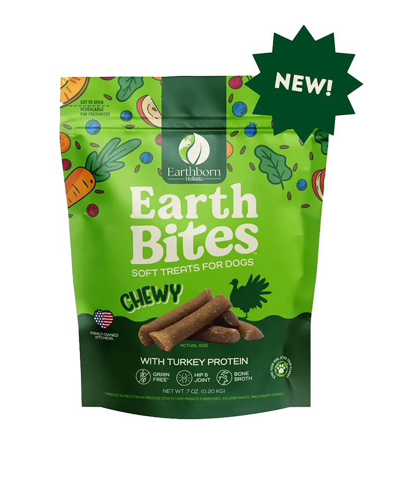 Earthborn Holistic EarthBites Chewy Grain-Free Dog Treats - Turkey 7oz