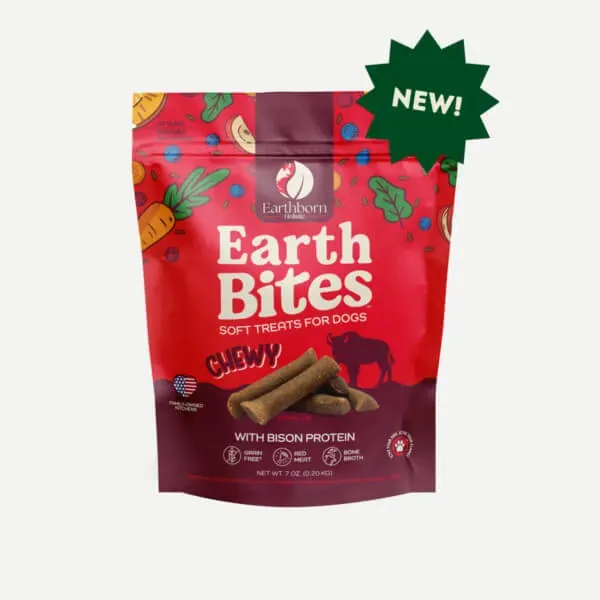 Earthborn Holistic EarthBites Chewy with Bison Protein Dog Treats (7 oz)