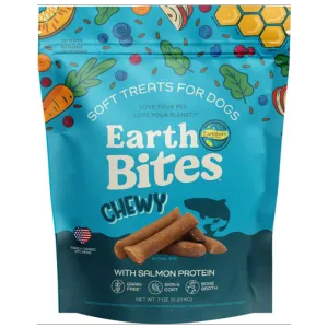 Earthborn Holistic Grain Free EarthBites Salmon Soft & Chewy Treats For Dogs 7oz