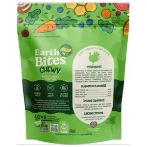 Earthborn Holistic Grain Free EarthBites Turkey Soft & Chewy Treats For Dogs 7oz