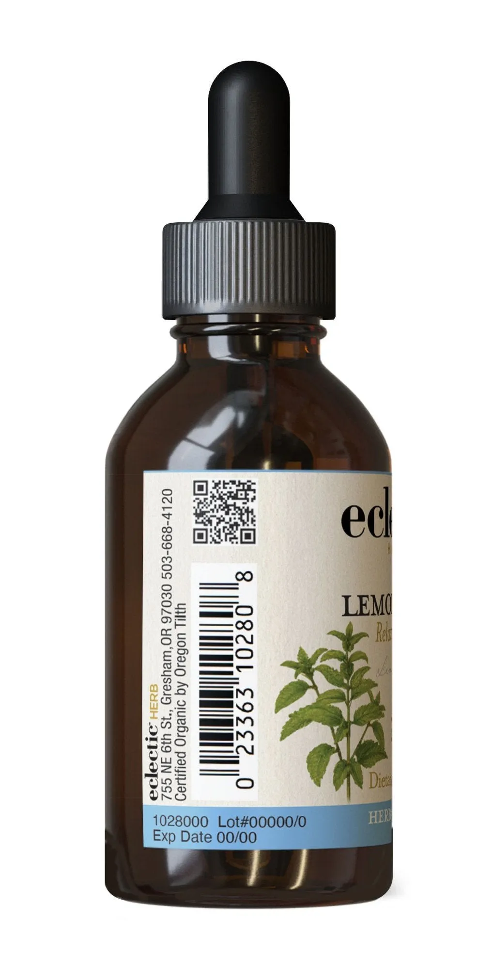 Eclectic Herb Lemon Balm Extract 2 oz Liquid