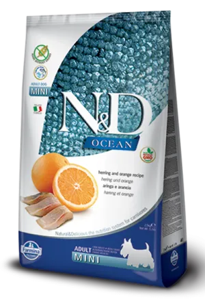 Farmina Natural & Delicious Ocean Herring & Orange Adult Mini Dog Food