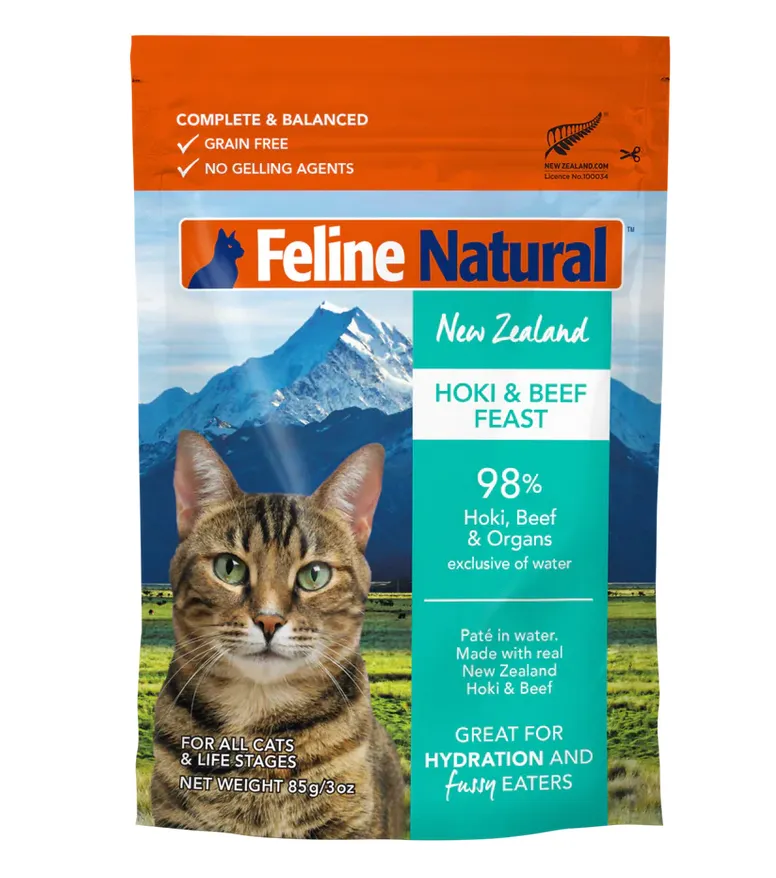 Feline Natural Beef & Hoki Feast Pouch