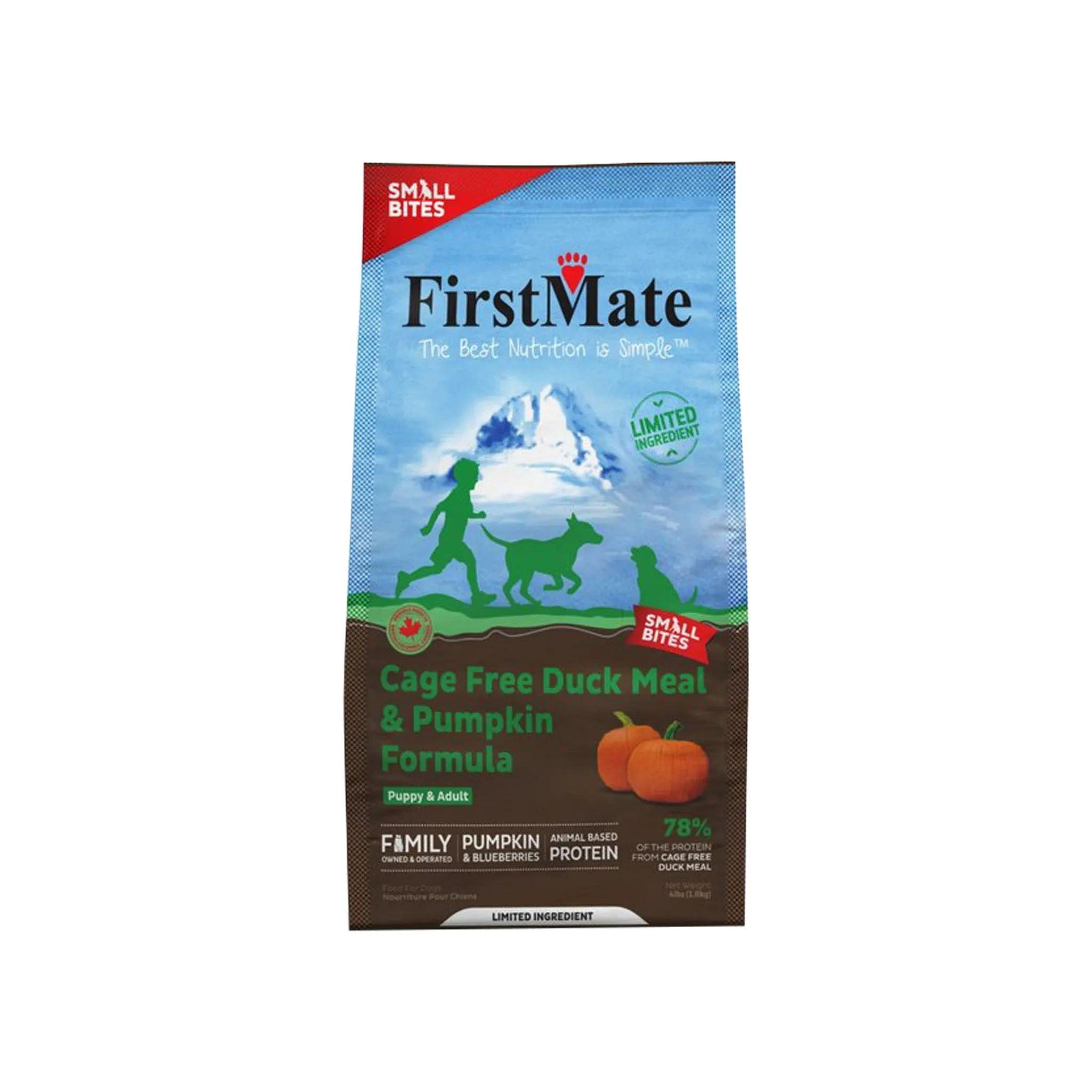 FirstMate Cage Free Duck Meal & Pumpkin Formula Grain-Free Dry Dog Food