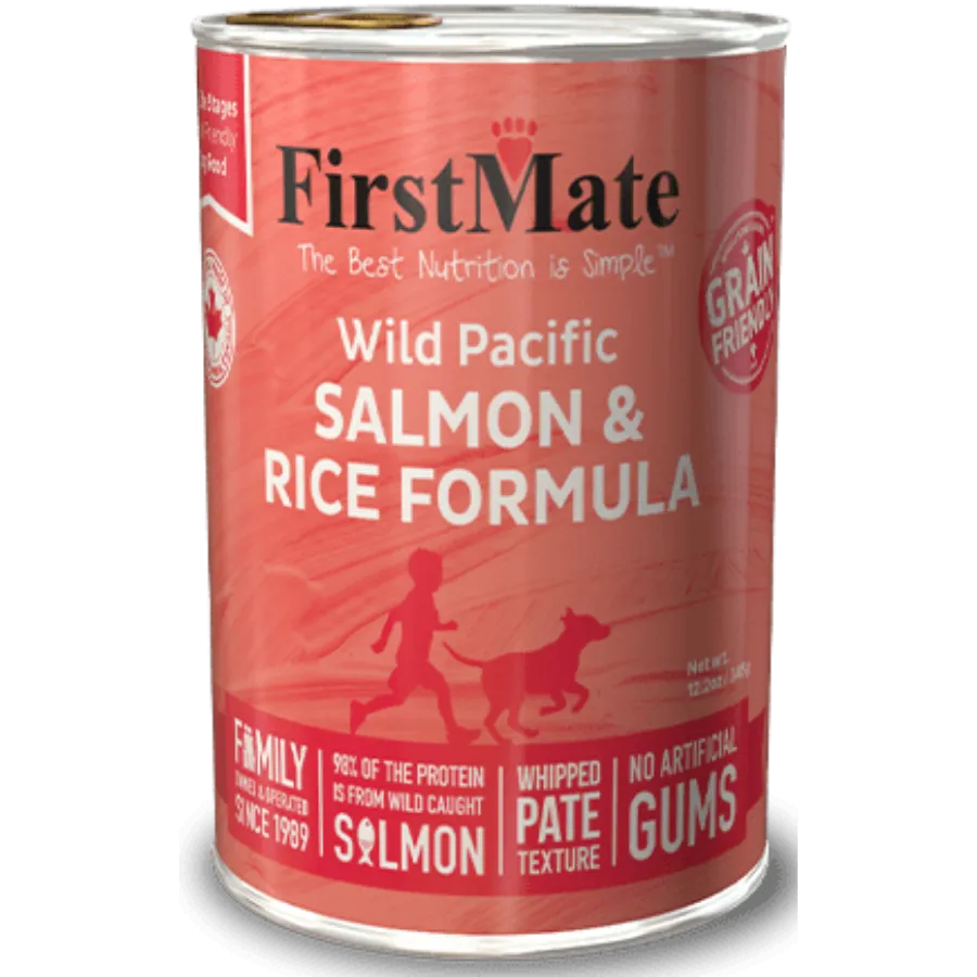 FirstMate Wild Pacific Salmon & Rice Formula Canned Dog Food