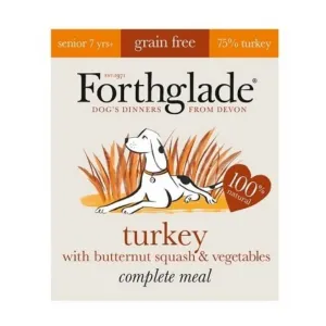 Forthglade Complete Grain Free Turkey Senior Dog Food 18 x 395g