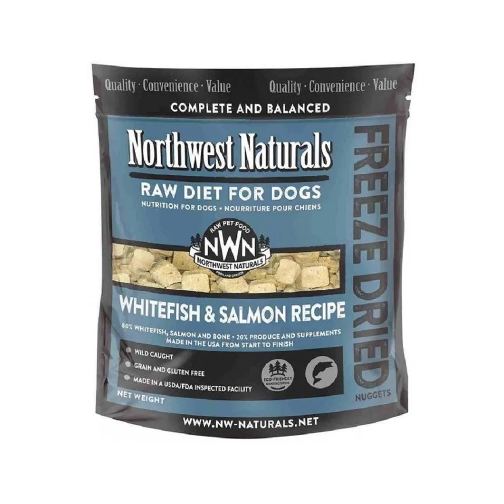 Freeze Dried Whitefish & Salmon Nuggets Complete Dog Food