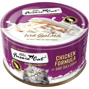 Fussie Cat Super Premium Chicken in Goats Milk Wet Cat Food, 2.47-oz