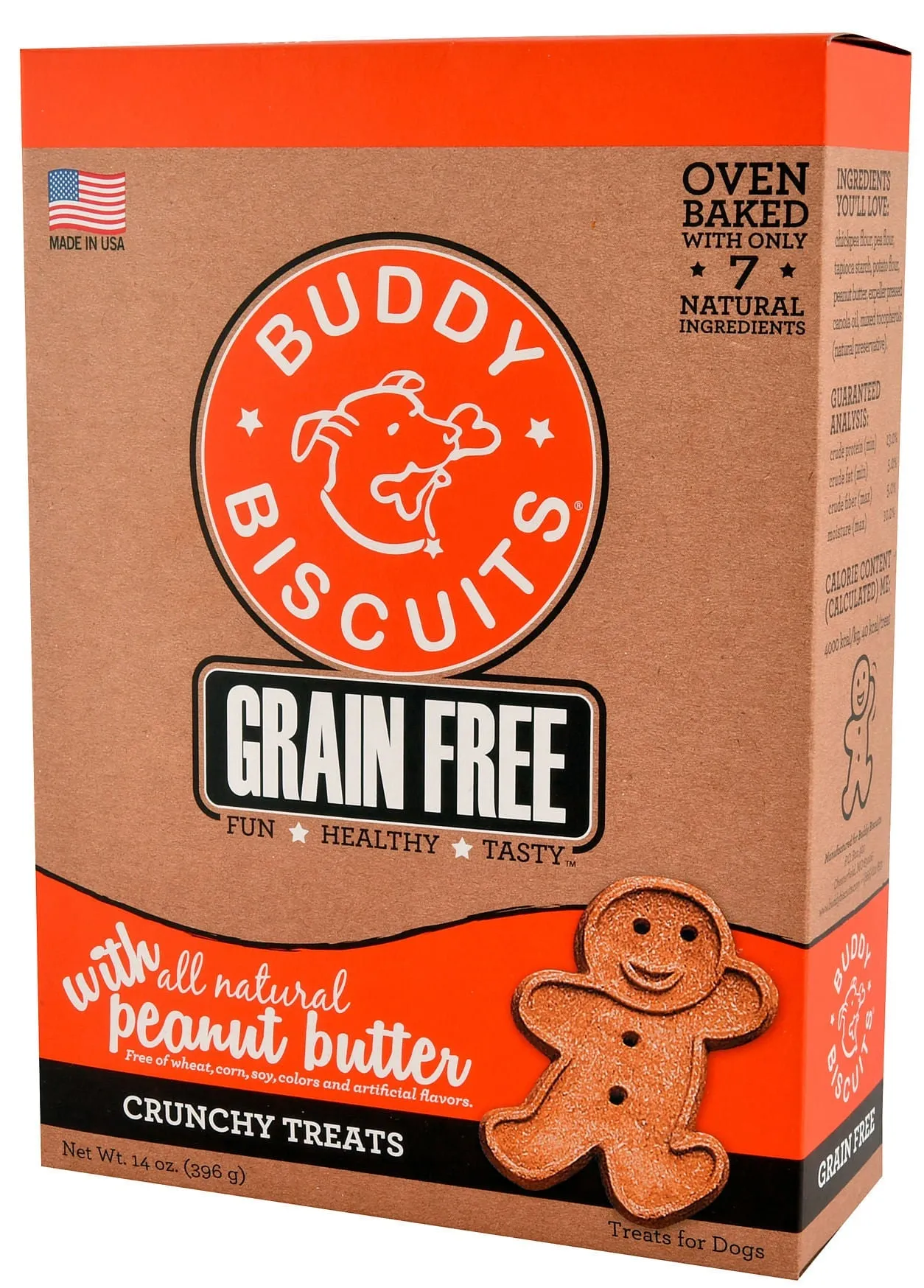 Grain-Free, Oven-Baked Buddy Biscuits, 14 oz