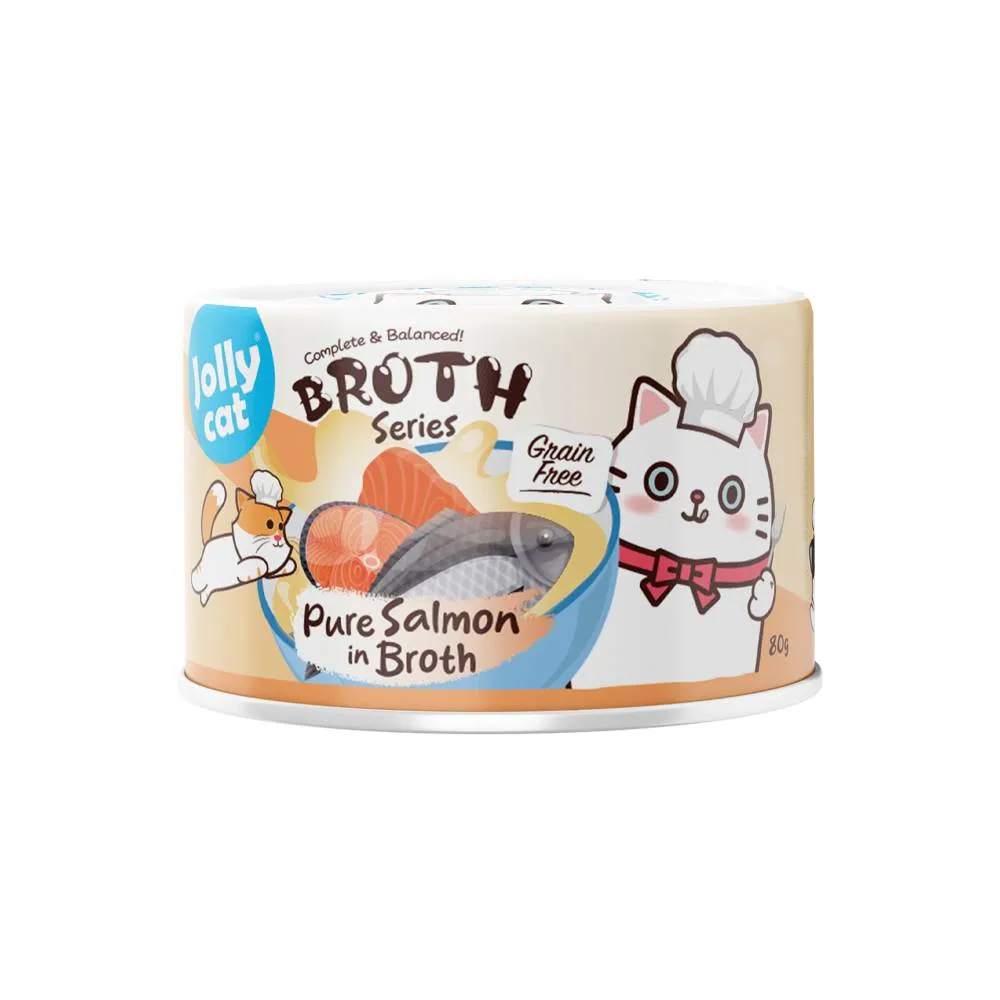 Jolly Cat Complete & Balanced Broth Series Pure Salmon in Broth 80g