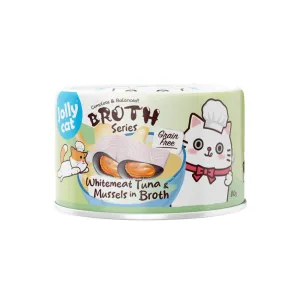 Jolly Cat Complete & Balanced Broth Series Whitemeat Tuna & Mussels in Broth 80g