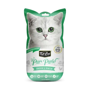 KitCat Purr Puree Chicken & Scallop 60g (4 x 15g)