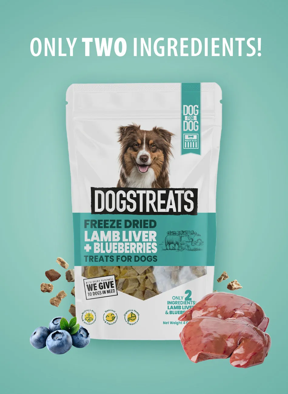 Lamb Liver & Blueberries Freeze Dried DogsTreats