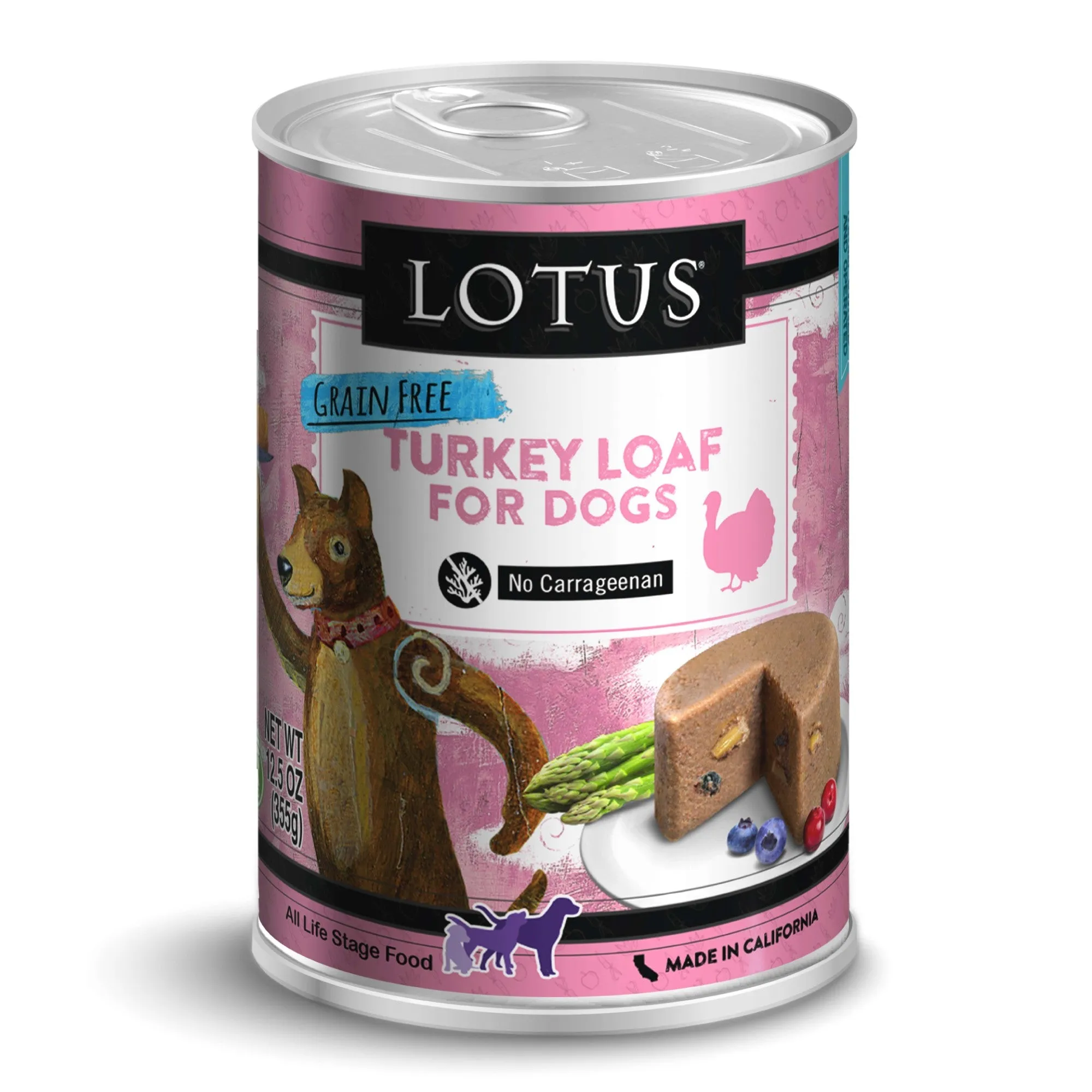 Lotus Dog Grain-Free Turkey Loaf Dog Food