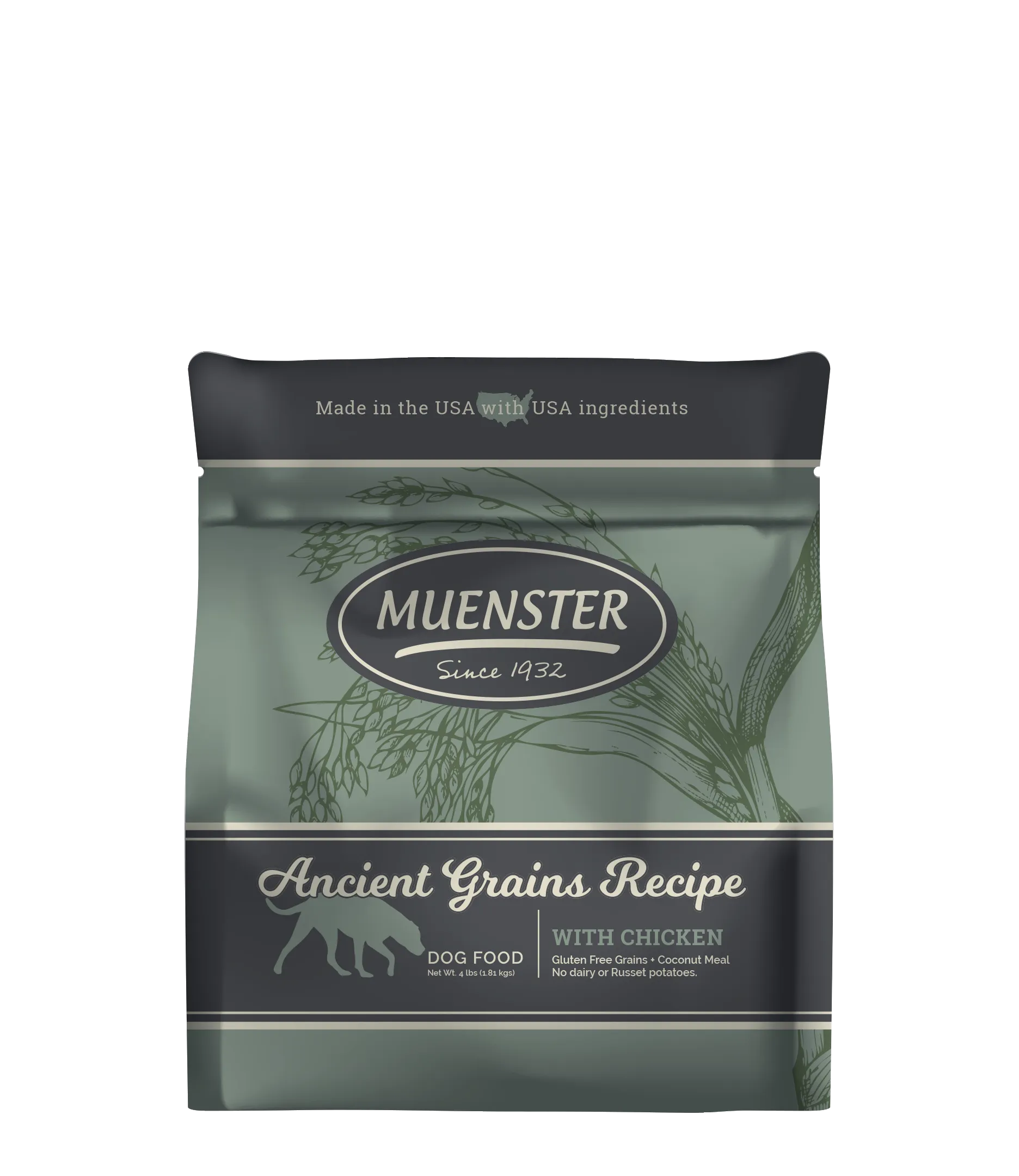 Muenster Ancient Grains Recipe with Chicken Dog Food