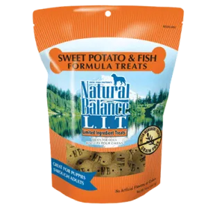 Natural Balance L.I.T. Limited Ingredient Sweet Potato and Fish Formula Treats for Dogs