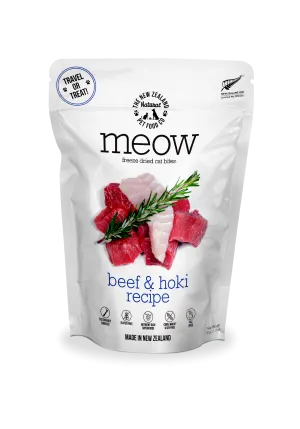 New Zealand Naturals Meow Freeze Dried Cat Treat Beef & Hoki Fish 50g