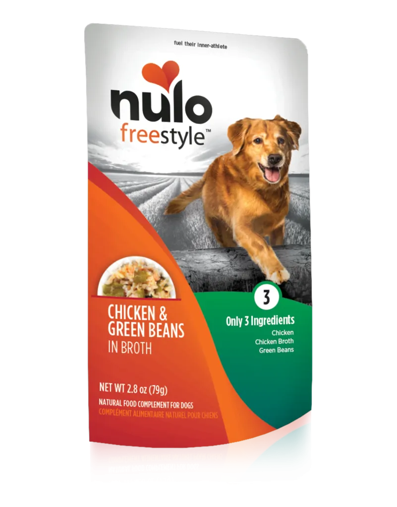 Nulo Chicken & Green Beans Dog Pouch in Broth