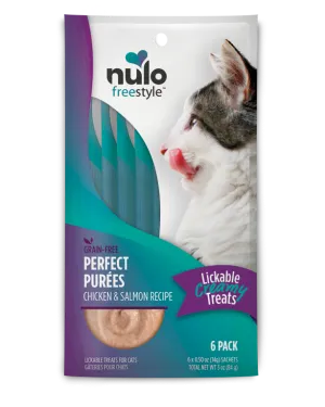 Nulo Freestyle Perfect Puree Chicken & Salmon Wet Cat Treats - 6 Pack