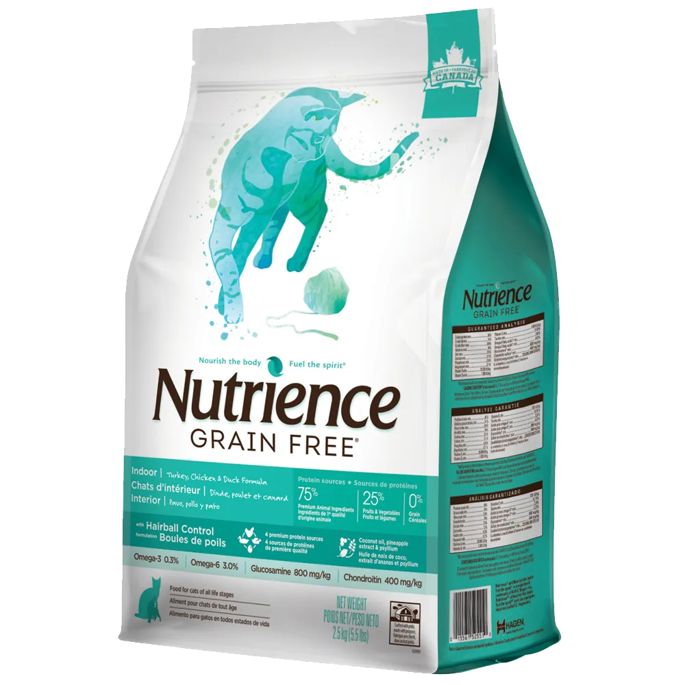 Nutrience Grain Free - Indoor / Hairball - Cat