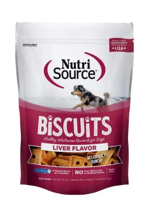 NutriSource Grain Free Liver Biscuits Dog Treats