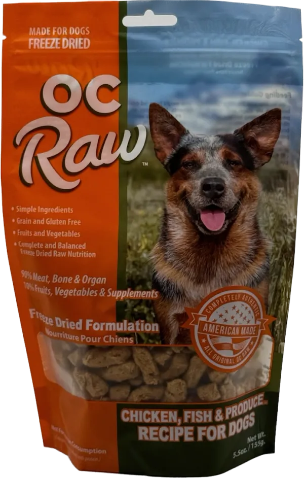 OC Raw Freeze-Dried Chicken Fish & Produce Rox