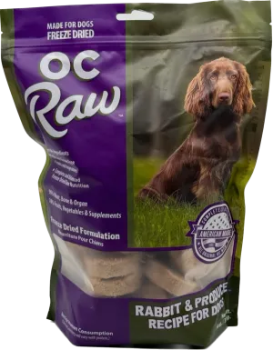 OC Raw Freeze-Dried Rabbit & Produce Sliders 14 oz