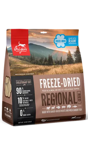 ORIJEN Freeze-Dried Food: Regional Red