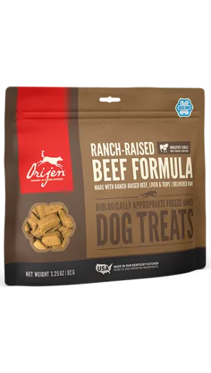 ORIJEN Freeze-Dried Treats: Ranch-Raised Beef Formula