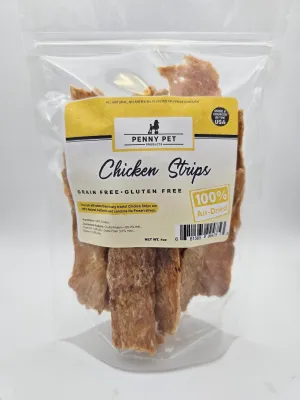 Penny Pet Kitchen Made Ground 100% Chicken Breast Strips - SMALL/SENIOR DOG APPROVED - USA MADE BY PENNY