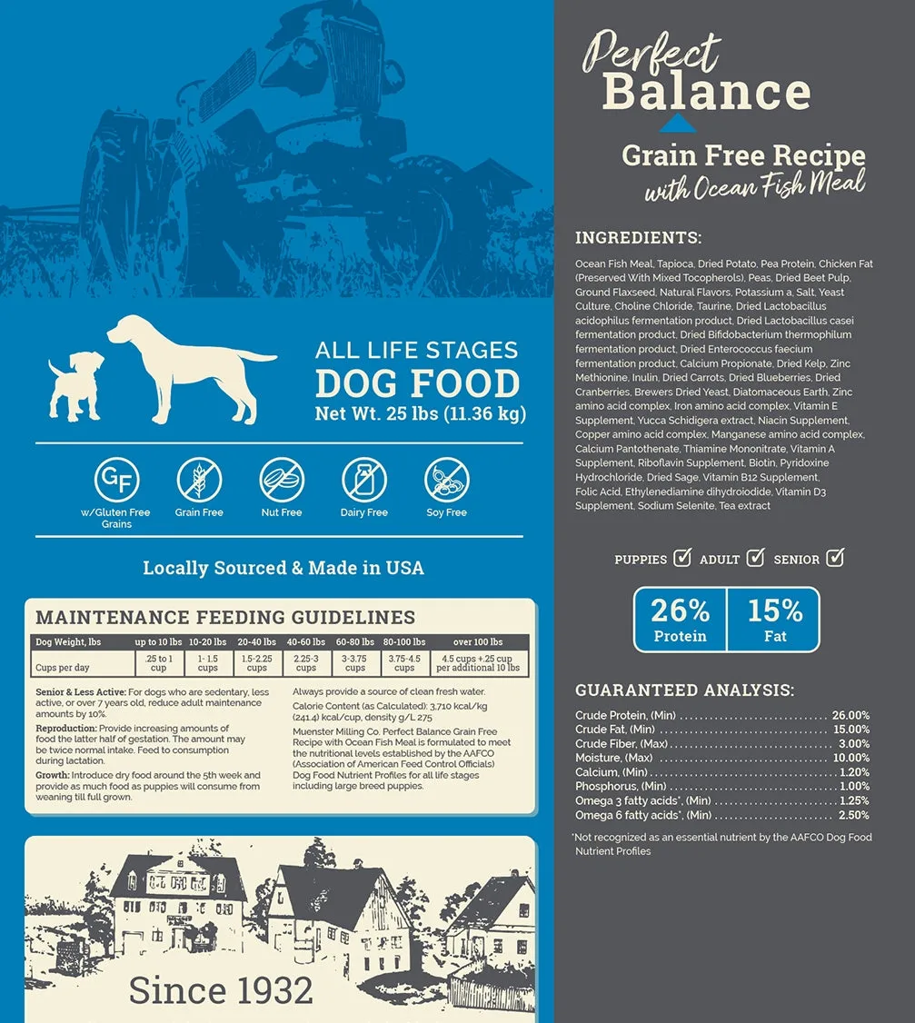 Perfect Balance Grain Free Recipe with Ocean Fish Meal Dog Food