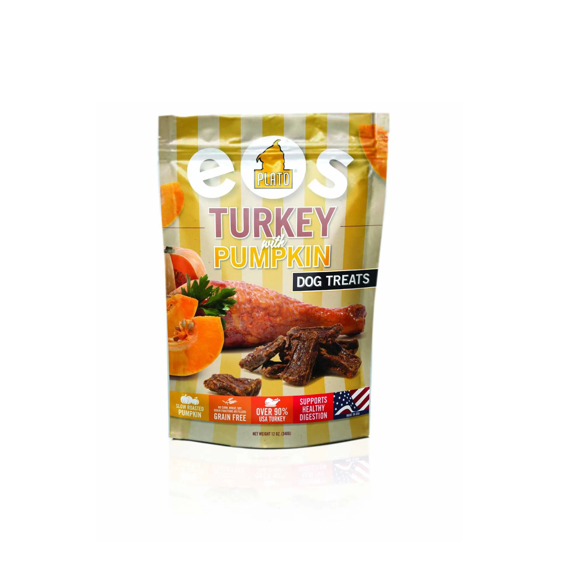 Plato EOS Turkey with Pumpkin Dog Treats 12oz