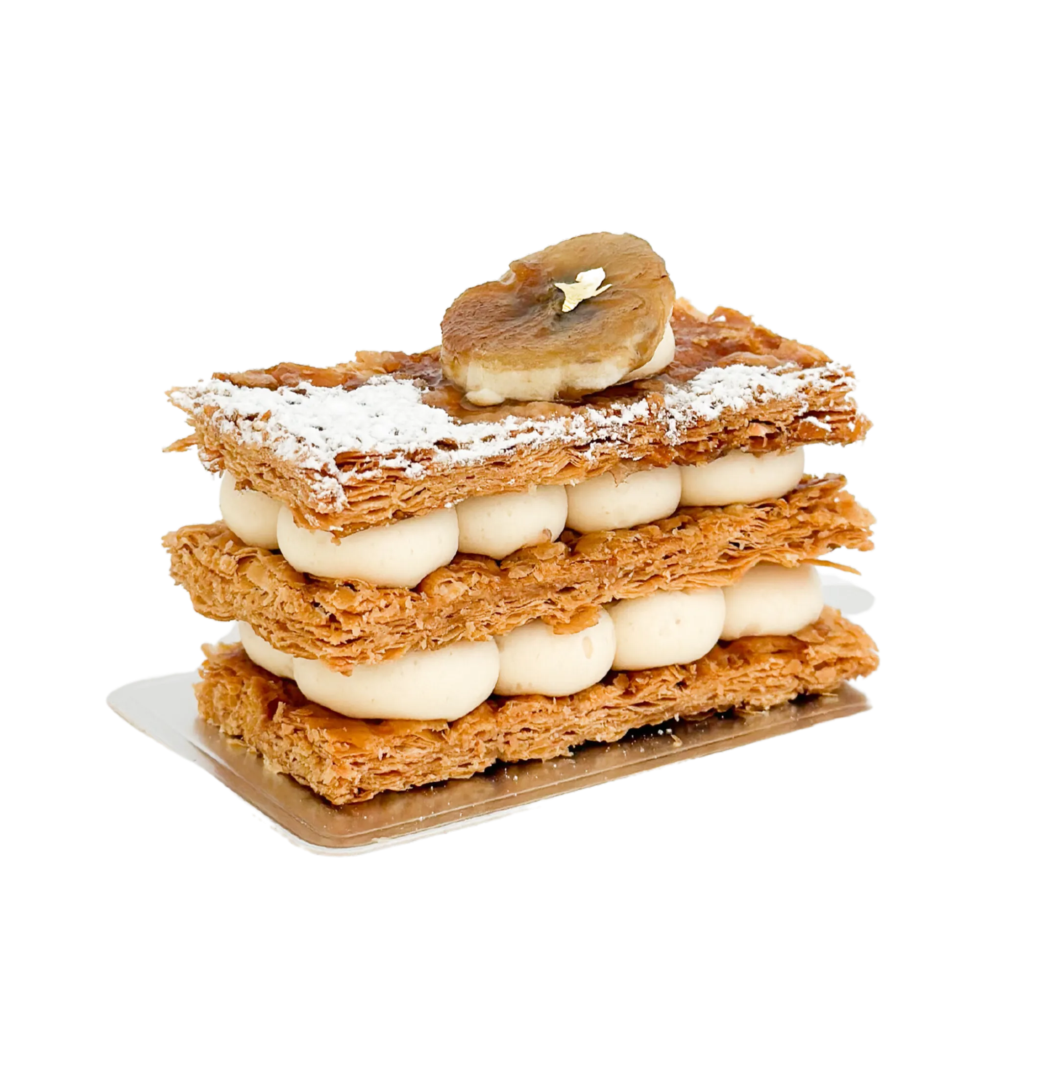 Salted Caramel Banana Petit Mille Feuille (Min. order 2 pcs)