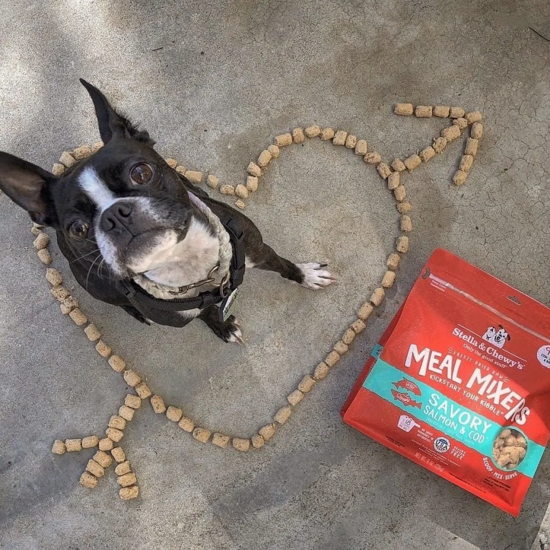 Stella & Chewy's Meal Mixers Savory Salmon & Cod Freeze-Dried Dog Food Topper