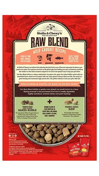 Stella & Chewy's Raw Blend Kibble: Wild Caught Recipe