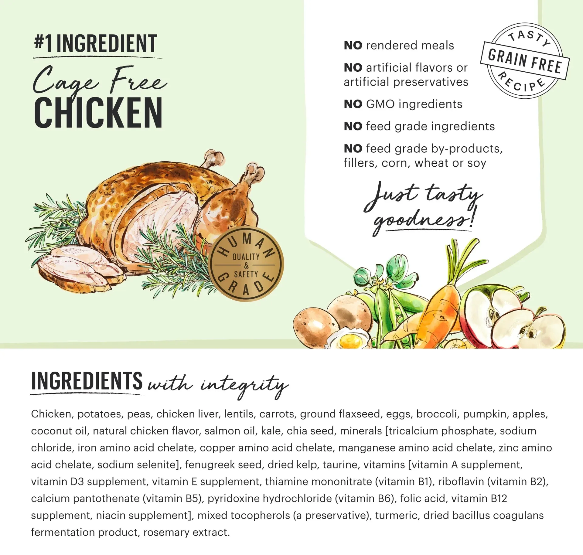 The Honest Kitchen Grain Free Chicken Whole Food Clusters for Dogs