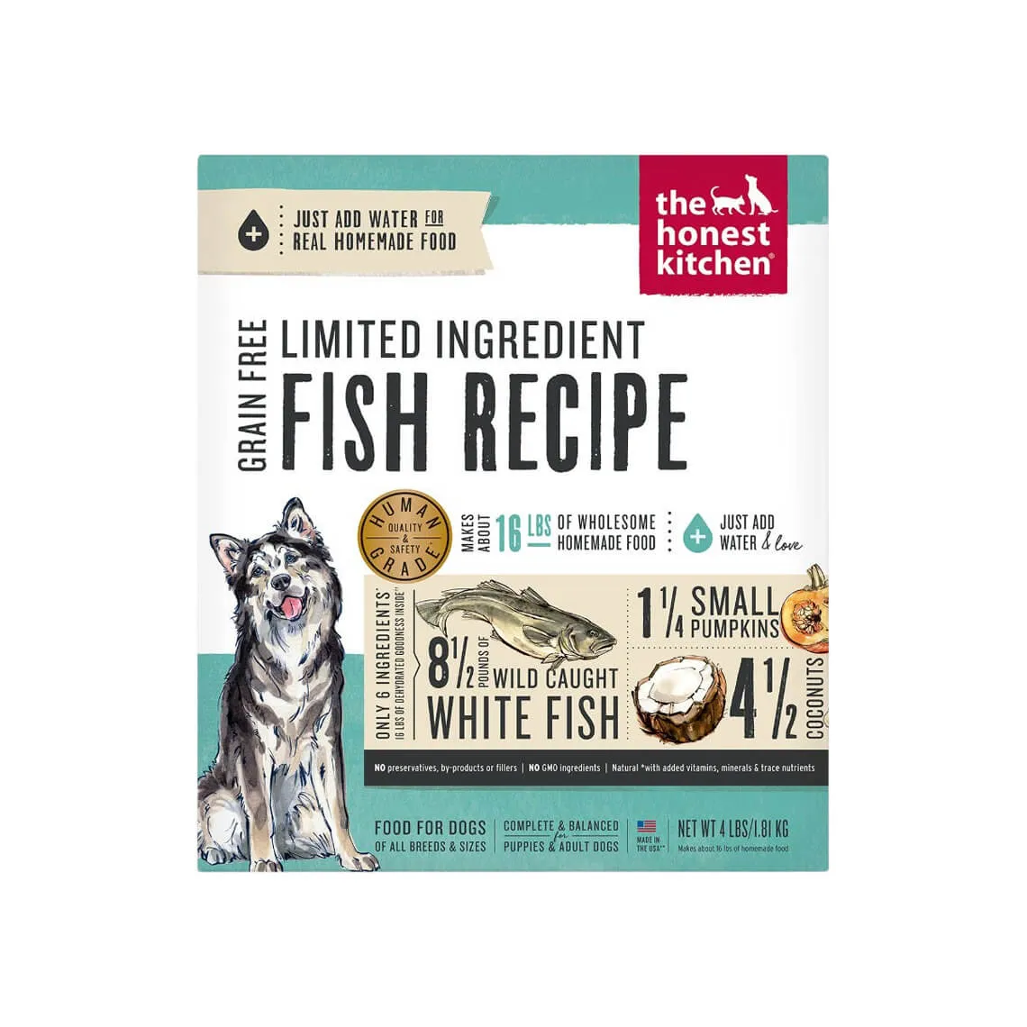 The Honest Kitchen Grain Free Limited Fish Dehydrated Dog Food